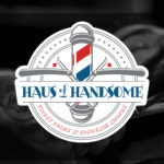 barber shop logo branding design creative punk rock tattoo